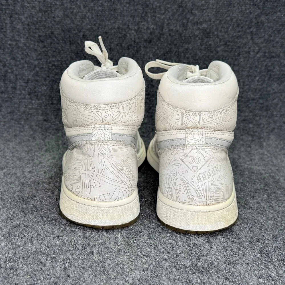 Jordan 1 Retro High Shoes Men's Size 11.5 30th Anniversary Laser White‎ Grey